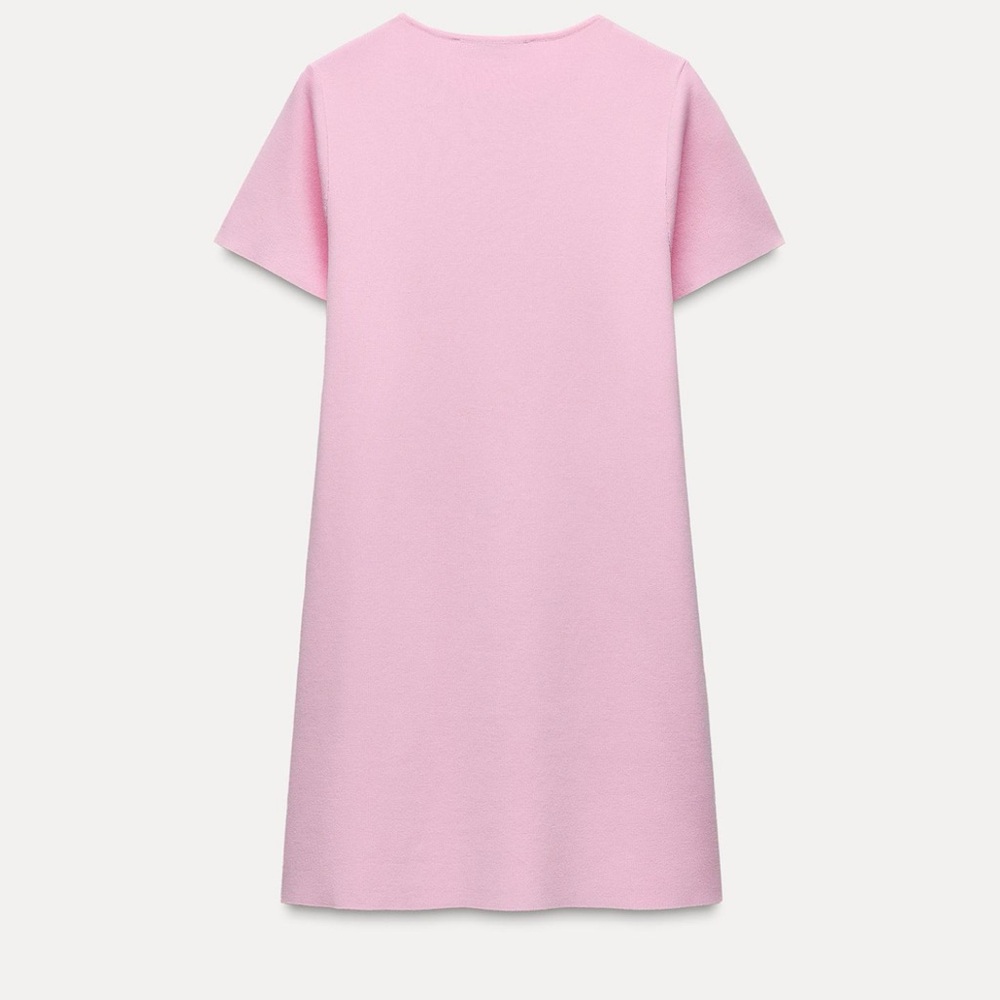 Zara KNIT DRESS WITH BOWS - Picture 2 of 3